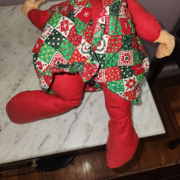 Vintage Annalee Santa & Mrs. Claus Cloth Dolls – 18” Set - Picture 10 of 11